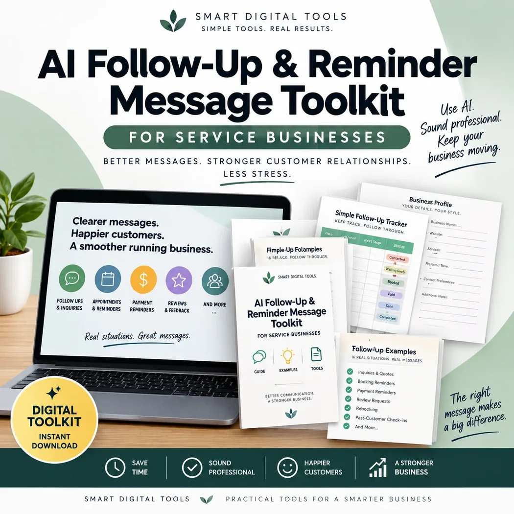 Cover of AI Follow-Up & Reminder Message Toolkit